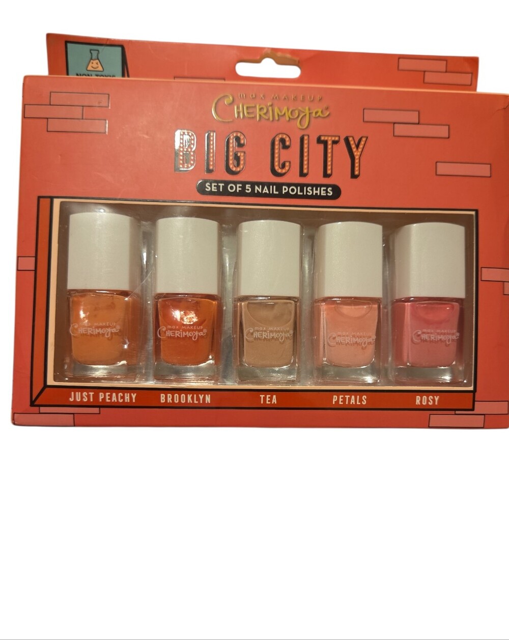 Dig City 5-Piece Nail Polish Set - Peach & Pink Mix